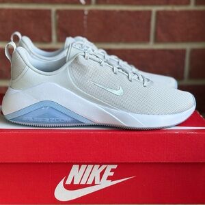 Nike Air Zoom Bella 7 Grey Silver Blue Womens New Sneakers Running Workout Shoes